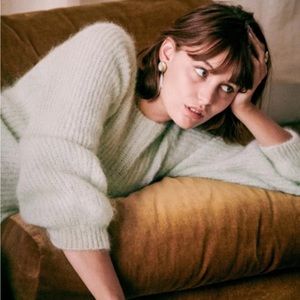 Sezane Lucy Sweater Sea Green Size S